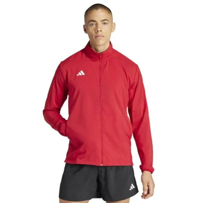 adidas Veste Running^Adizero E Jacket Rouge
