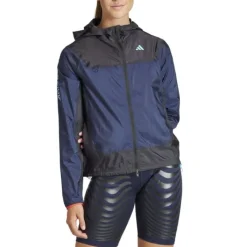 adidas Veste Running^Adizero Jacket Bleu