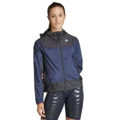 adidas Veste Running^Adizero Jacket Bleu