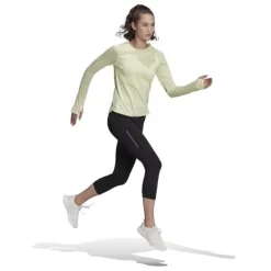 adidas T-shirt Et Manches Longues Running^Adizero Long Sleve Vert