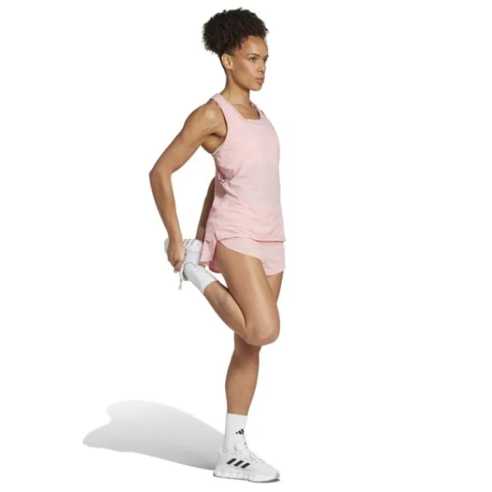 adidas T-shirt Et Manches Longues Running^Adizero Tank Rose