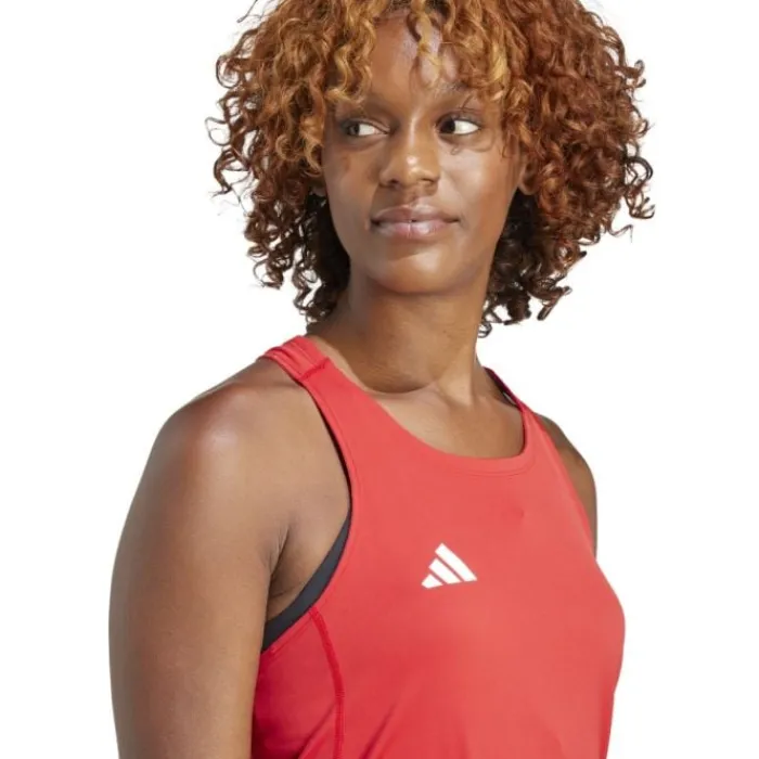 adidas T-shirt Et Manches Longues Running^Adizero Tank Rouge