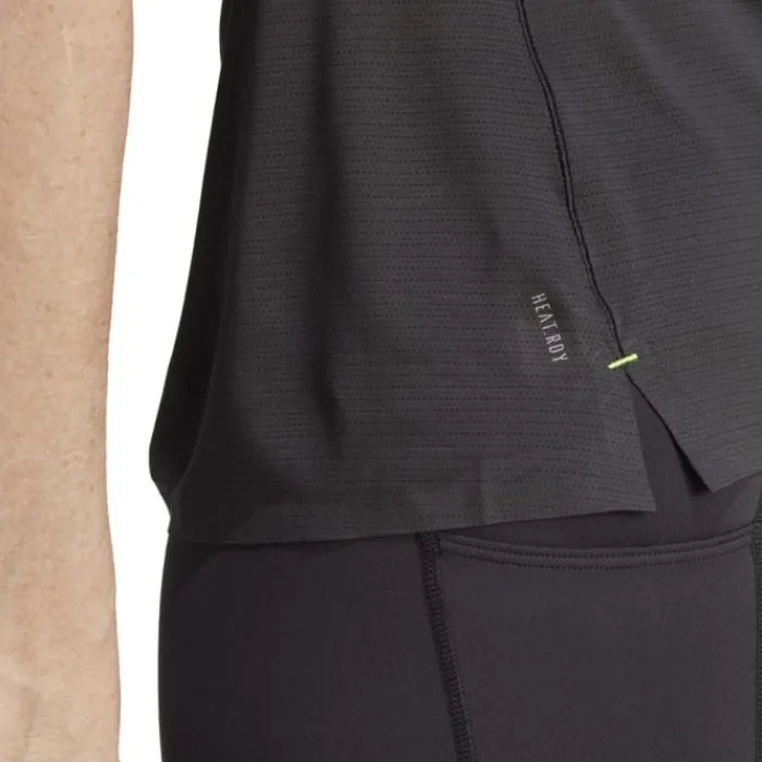 adidas T-shirt Et Manches Longues Running^Adizero Tee Noir