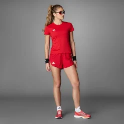 adidas T-shirt Et Manches Longues Running^Adizero T-Shirt Rouge
