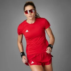 adidas T-shirt Et Manches Longues Running^Adizero T-Shirt Rouge