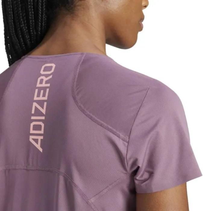 adidas T-shirt Et Manches Longues Running^Adizero T-Shirt Mauve