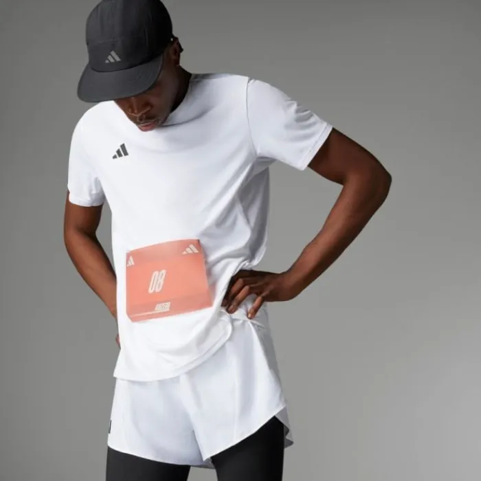 adidas T-shirt Et Manches Longues Running^Adizero T-shirt Blanc