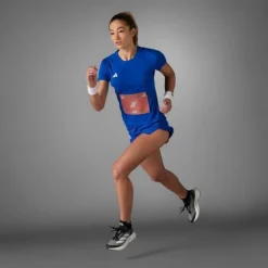 adidas T-shirt Et Manches Longues Running^Adizero T-Shirt Bleu