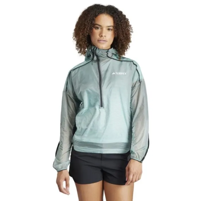 adidas Veste Running^Agr Pro Ww Jacket Bleu