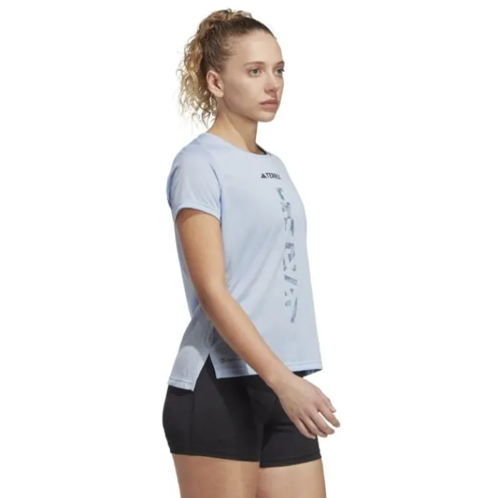 adidas T-shirt Et Manches Longues Running^AGR Shirt Bleu
