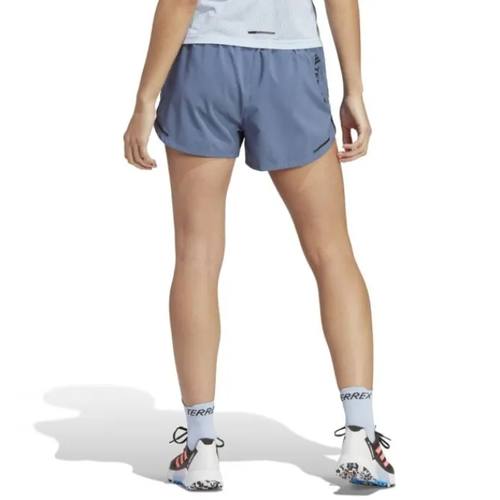 adidas Short Running^AGR Short 3" Bleu