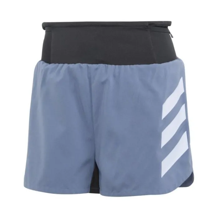 adidas Short Running^AGR Short 3" Bleu