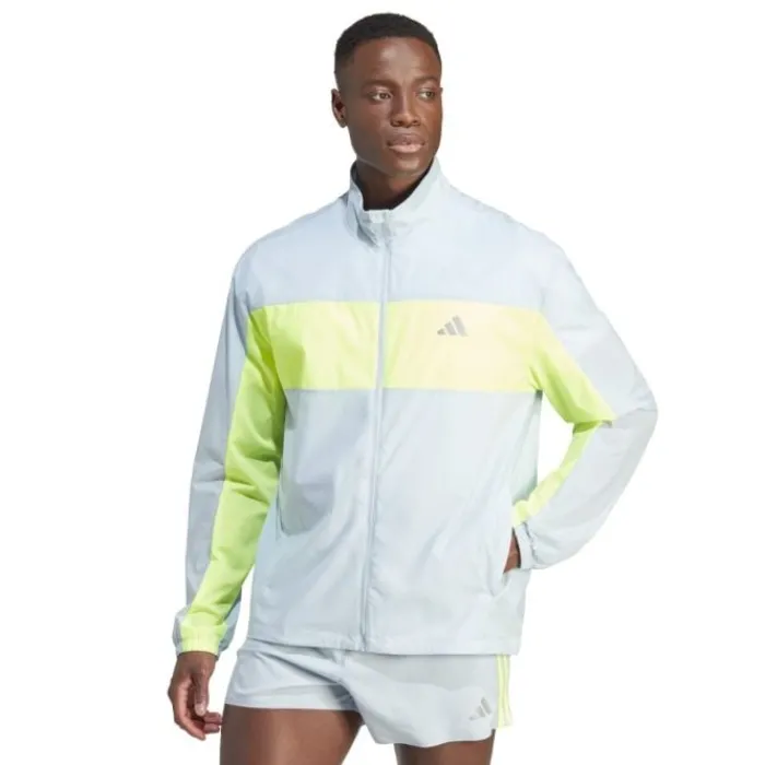 adidas Veste Running^Btn Jacket Bleu