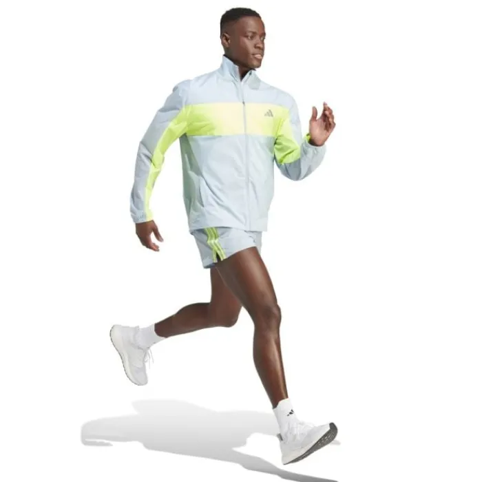 adidas Veste Running^Btn Jacket Bleu
