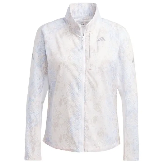 adidas Veste Running^Fast Aop Jacket Blanc