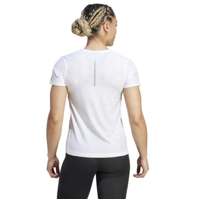 adidas T-shirt Et Manches Longues Running^Fast Tee Blanc