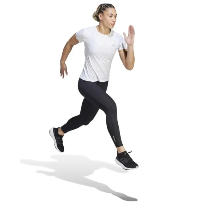 adidas T-shirt Et Manches Longues Running^Fast Tee Blanc