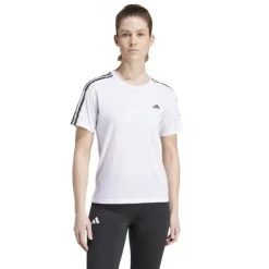 adidas T-shirt Et Manches Longues Running^Own The Run E 3-Stripes T-shirt Blanc