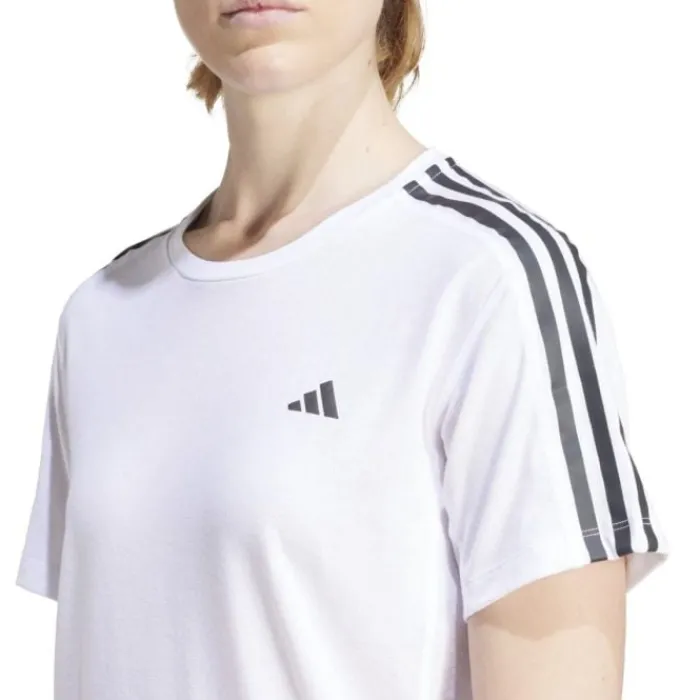 adidas T-shirt Et Manches Longues Running^Own The Run E 3-Stripes T-shirt Blanc