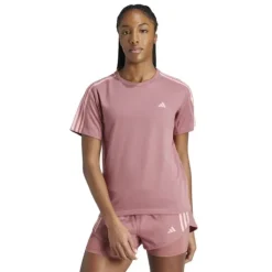 adidas T-shirt Et Manches Longues Running^Own The Run E 3-Stripes T-shirt Rouge