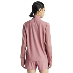 adidas T-shirt Et Manches Longues Running^Own The Run Half-Zip Long Sleeve Rose