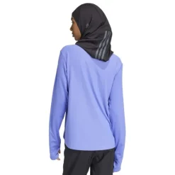 adidas T-shirt Et Manches Longues Running^Own The Run Half-Zip Long Sleeve Mauve