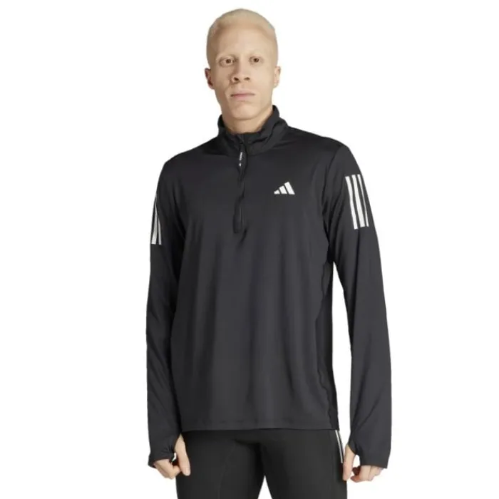 adidas T-shirt Et Manches Longues Running^Own The Run Half-Zip Running Jacket Noir