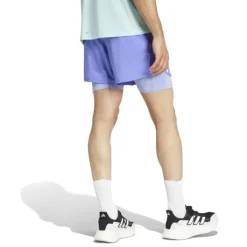 adidas Short Running^Own The Run 3-Stripes 2in1 Shorts Mauve