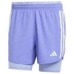 adidas Short Running^Own The Run 3-Stripes 2in1 Shorts Mauve