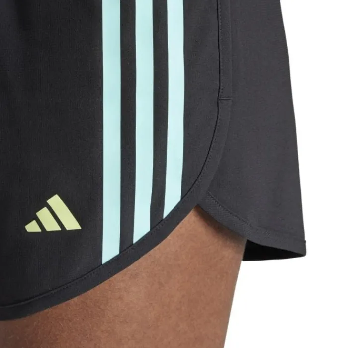 adidas Short Running^Own The Run 3-Stripe 4" Shorts Noir