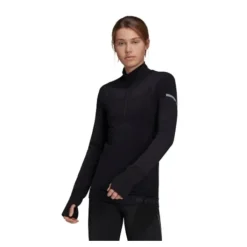 adidas T-shirt Et Manches Longues Running^Pk Midlayer W Noir