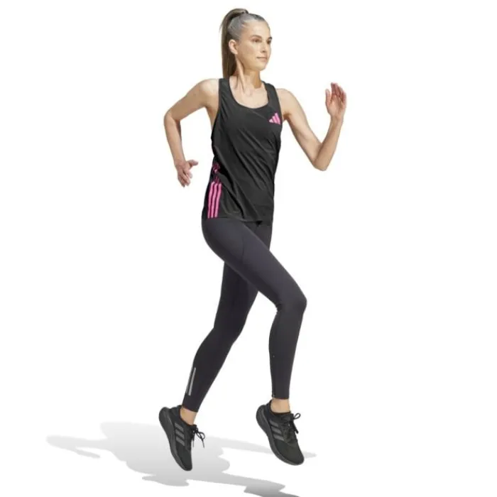 adidas T-shirt Et Manches Longues Running^Promo Tank Noir
