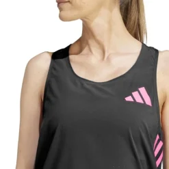 adidas T-shirt Et Manches Longues Running^Promo Tank Noir