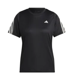adidas T-shirt Et Manches Longues Running^Run Icons 3-Stripes Short Sleeve Tee Noir