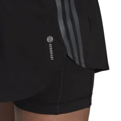 adidas Short Running^Run Icons 3-Stripes 2-in-1 Skirt Noir