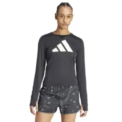 adidas T-shirt Et Manches Longues Running^Run It Long-Sleeve Tee Noir