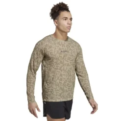 adidas T-shirt Et Manches Longues Running^Trail LS GFX Vert