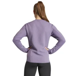 adidas T-shirt Et Manches Longues Running^Ult Cte 1/2 Shirt Zip Mauve