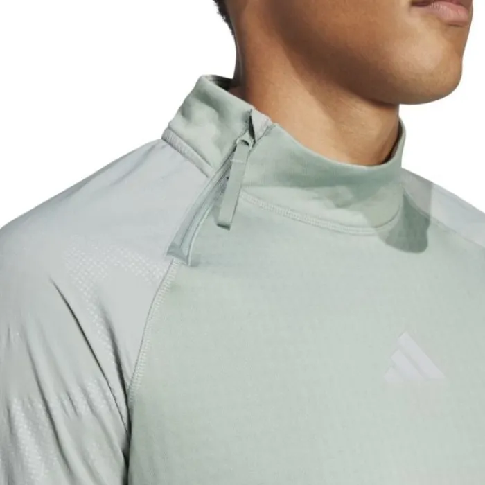 adidas T-shirt Et Manches Longues Running^Ultimate Hivis 1/2 LS Vert