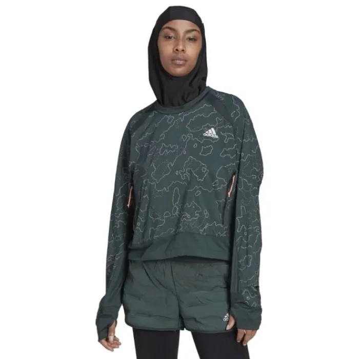 adidas Veste Running^Xcity Cover Up Vert