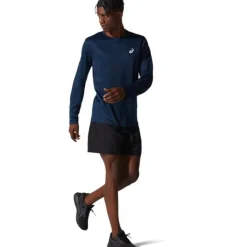 Asics T-shirt Et Manches Longues Running^Core LS Tee Bleu