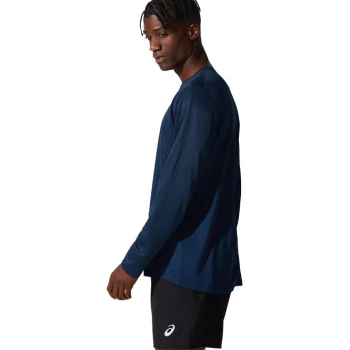 Asics T-shirt Et Manches Longues Running^Core LS Tee Bleu