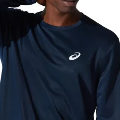 Asics T-shirt Et Manches Longues Running^Core LS Tee Bleu
