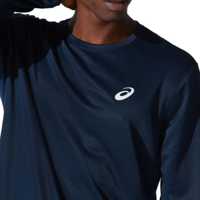Asics T-shirt Et Manches Longues Running^Core LS Tee Bleu