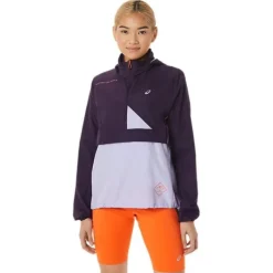 Asics Veste Running^Fujitrail Anorak Mauve