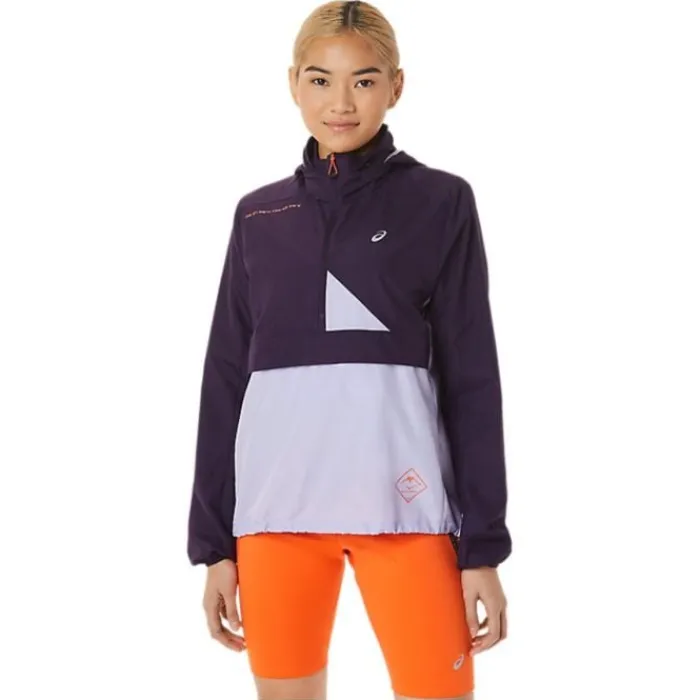 Asics Veste Running^Fujitrail Anorak Mauve