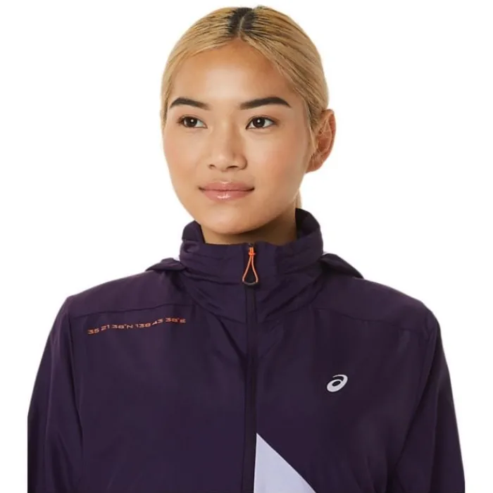 Asics Veste Running^Fujitrail Anorak Mauve