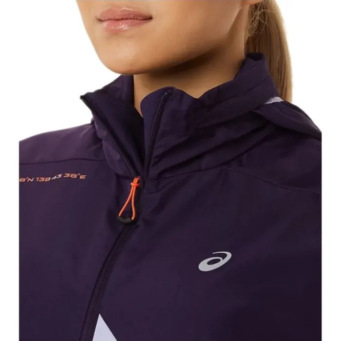 Asics Veste Running^Fujitrail Anorak Mauve