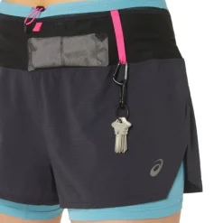 Asics Short Running^FujiTrail 2IN1 Short Noir