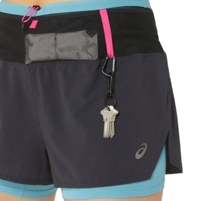 Asics Short Running^FujiTrail 2IN1 Short Noir